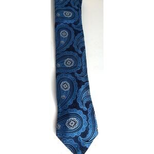 Ted Baker London Ted Holiday Blue Paisley Silk Tie New